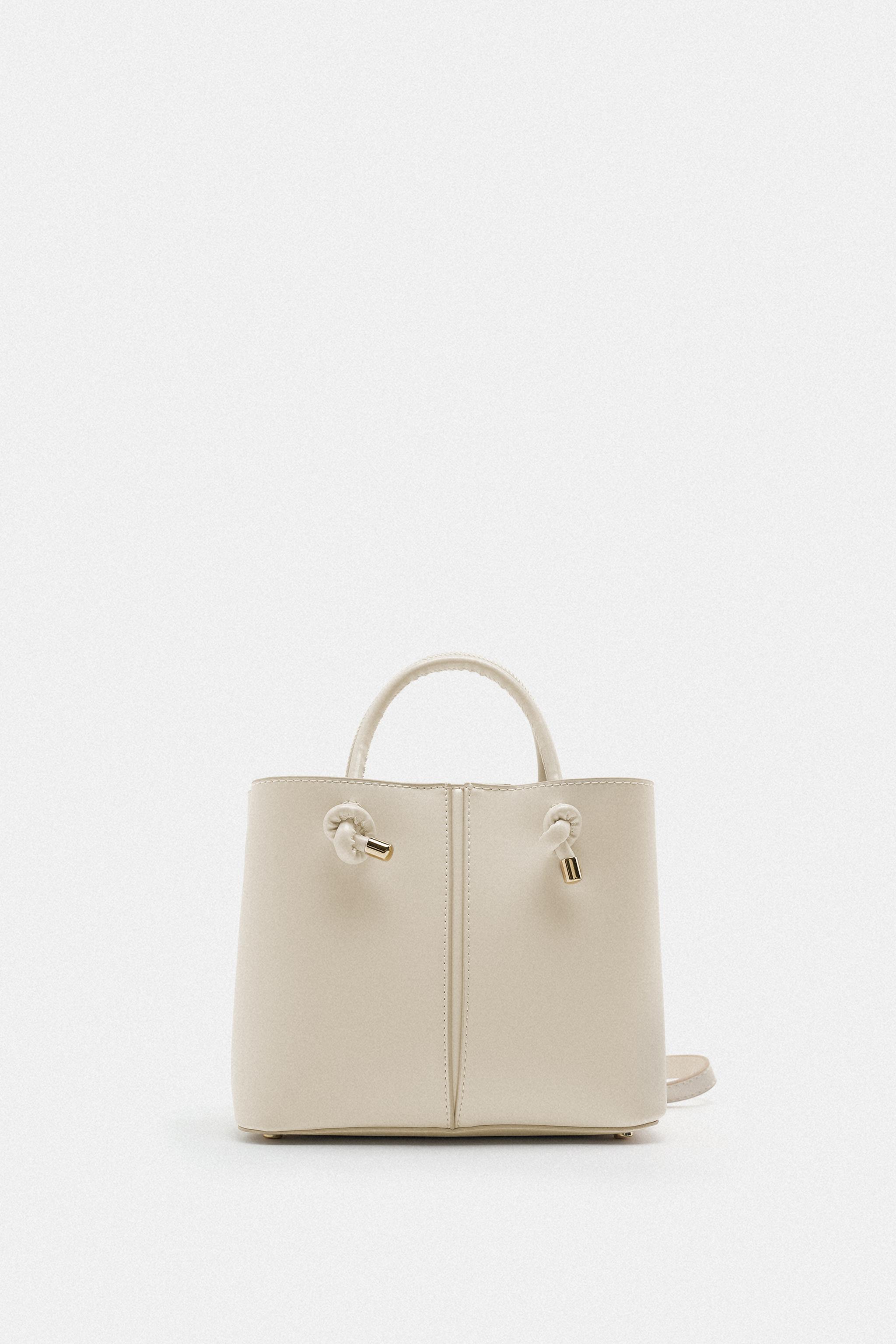 Zara vinyl mini city bag sales