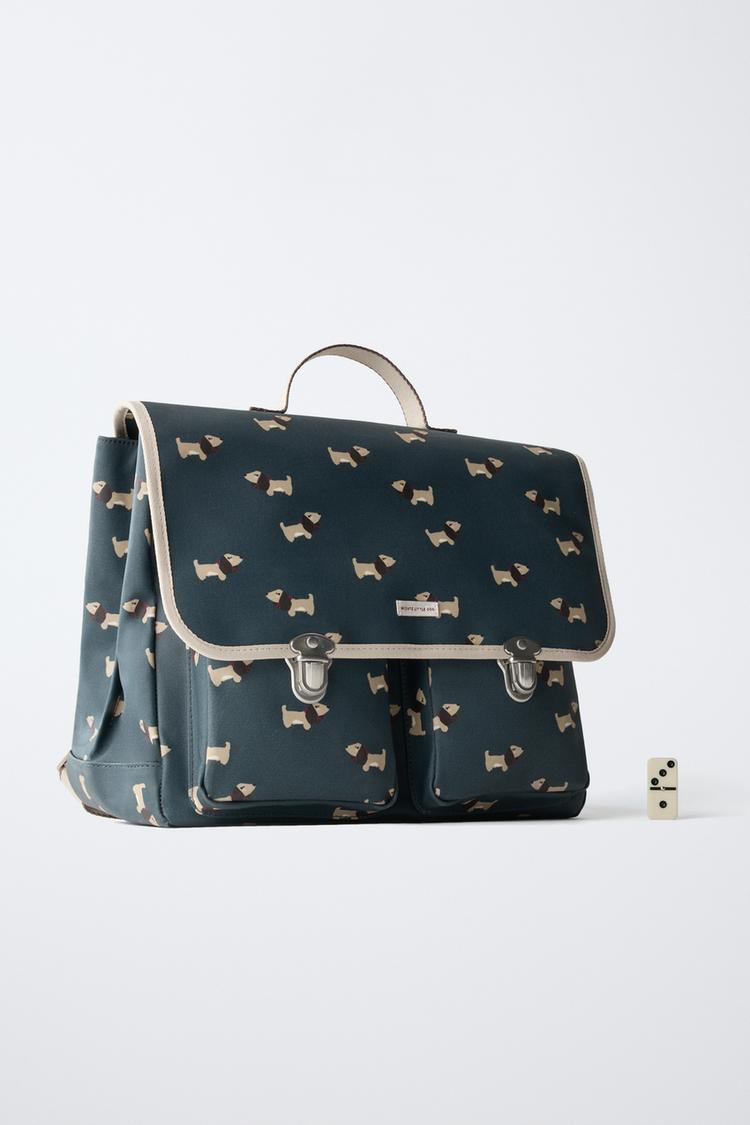 MOCHILA SATCHEL CON ESTAMPADO DE CACHORRO 8