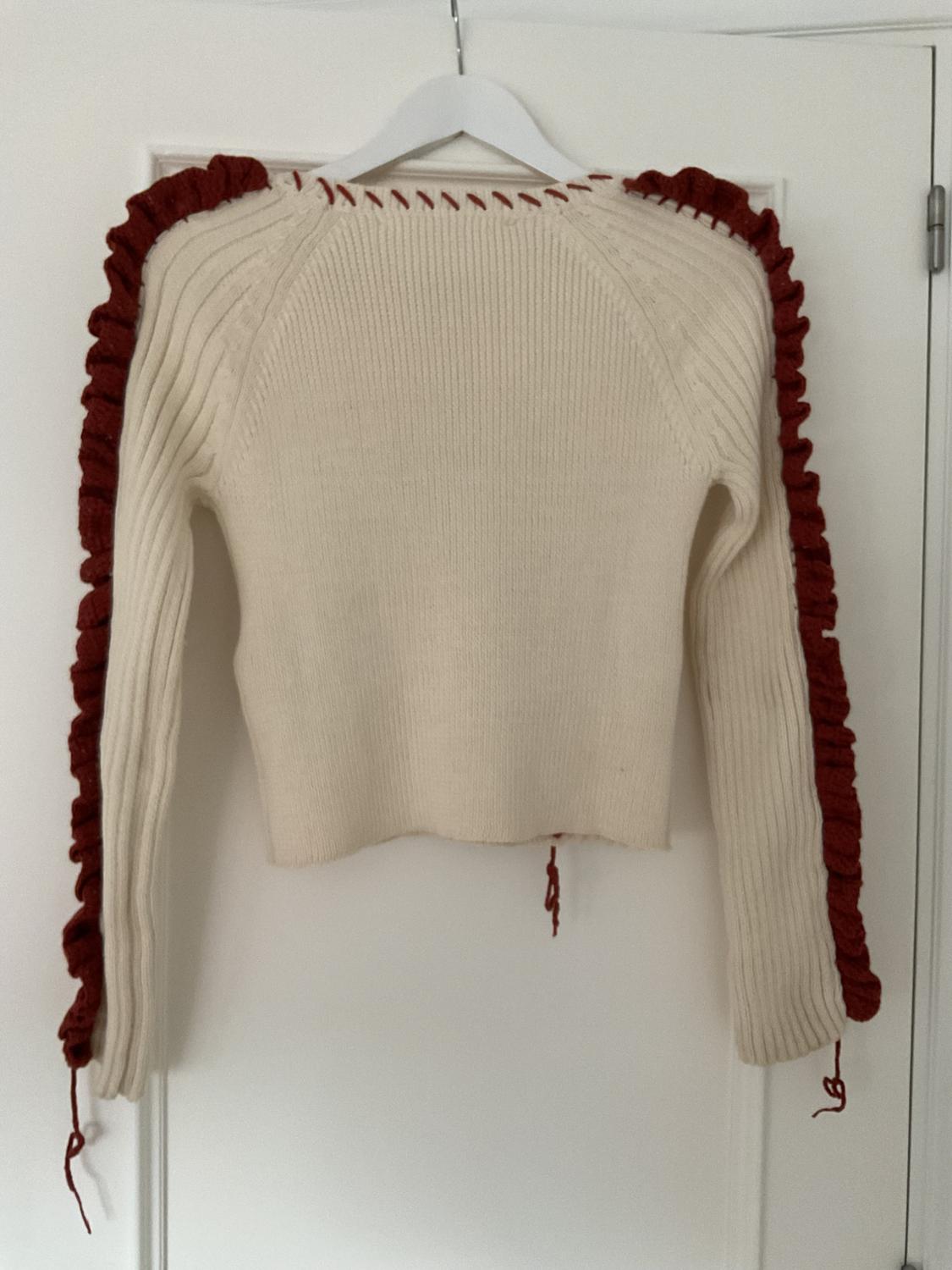 EMBROIDERED SWEATER WITH RUFFLES - Image 2