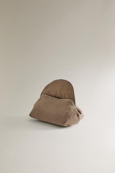 SOFT LEATHER CLUTCH WASH BAG - Greenish by Zara - Image 3