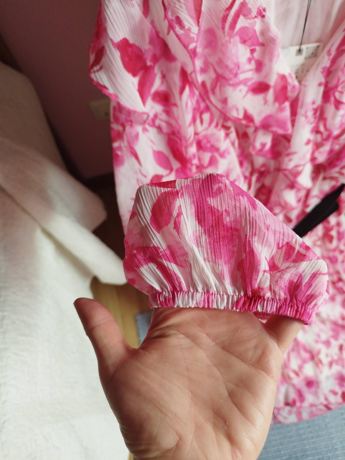 PRINTED MIDI DRESS WITH BELT - Image 3