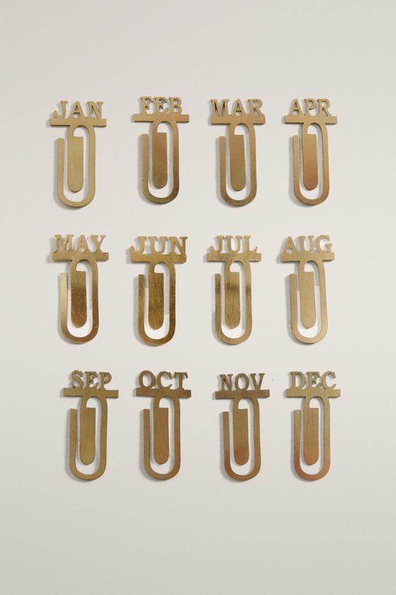 Zara MONTHLY CLIP PACK (PACK OF 12) - Gold - Image 0