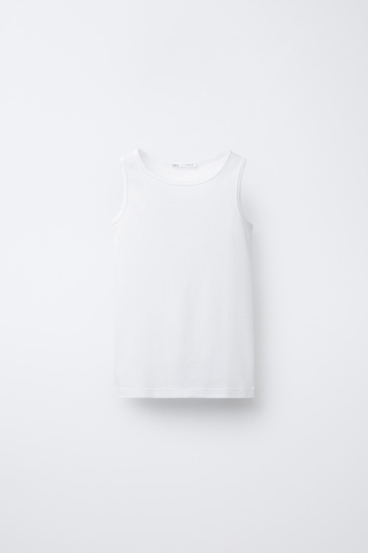 TWO-PACK OF SLEEVELESS T-SHIRTS — White