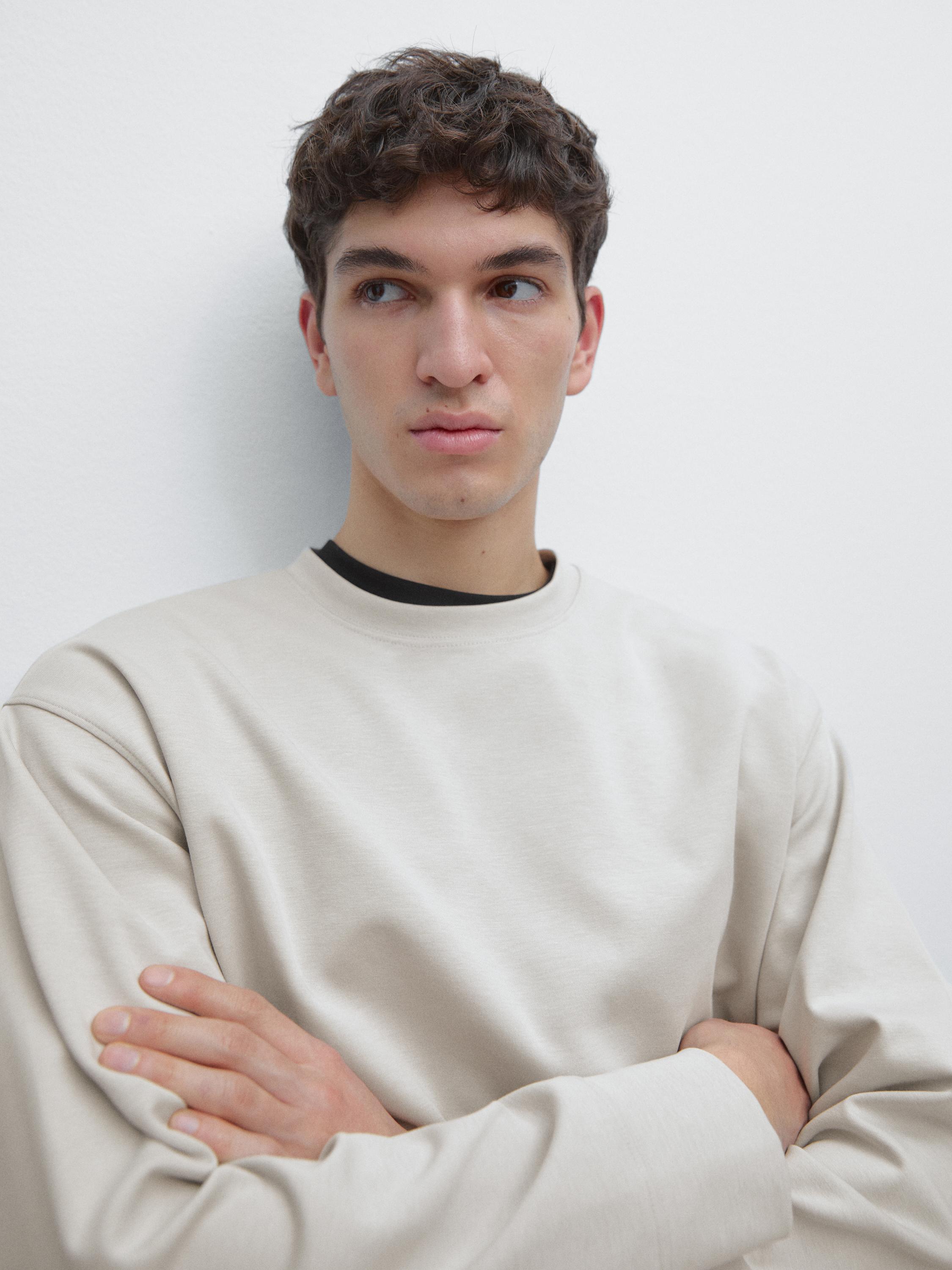 Cotton blend sweatshirt