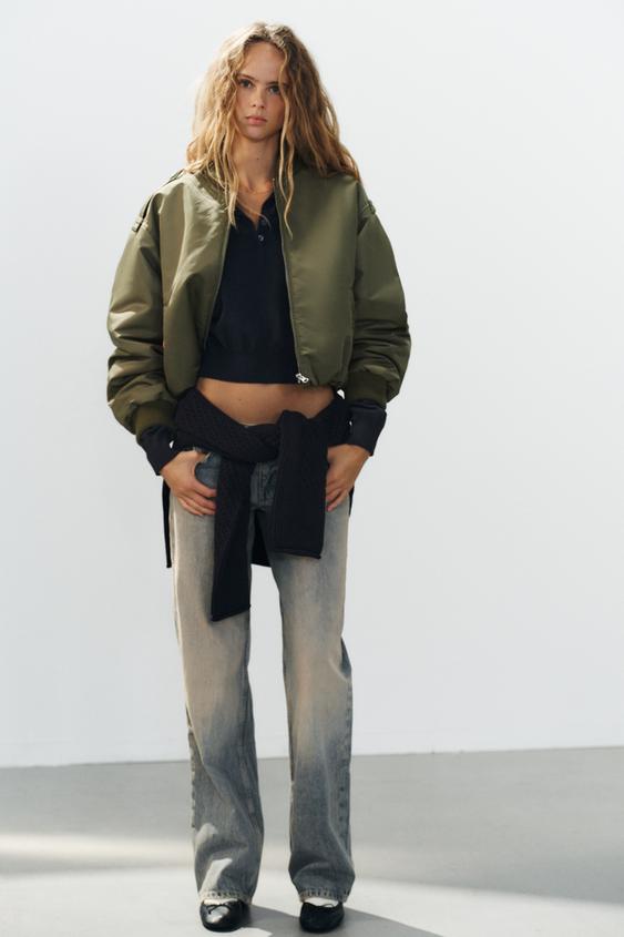 BOMBER À PATTES - Kaki foncé de Zara - Image 0