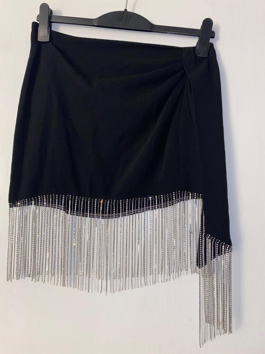 RHINESTONE FRINGE SKIRT - LIMITED EDITION