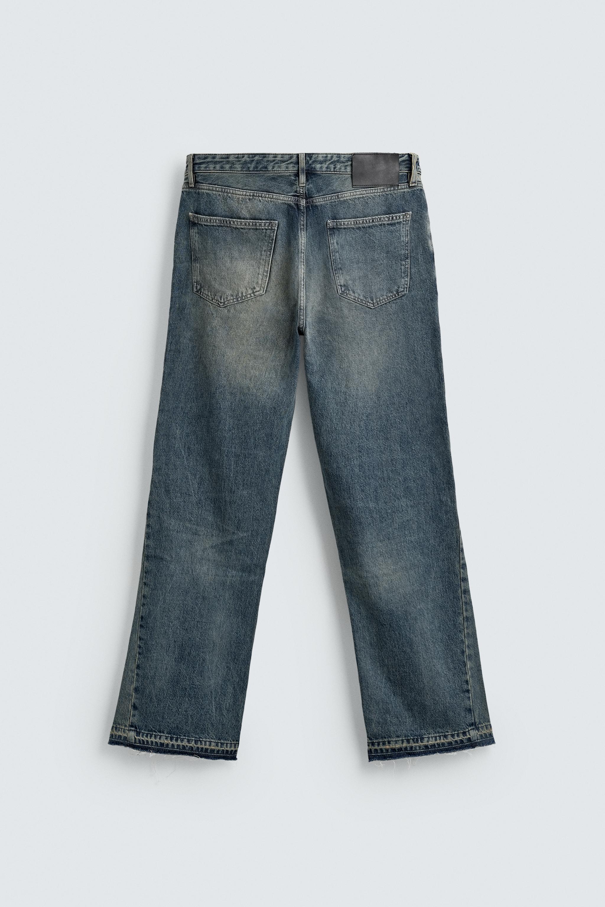 JEAN FLARE FIT DÉLAVÉ TACHES