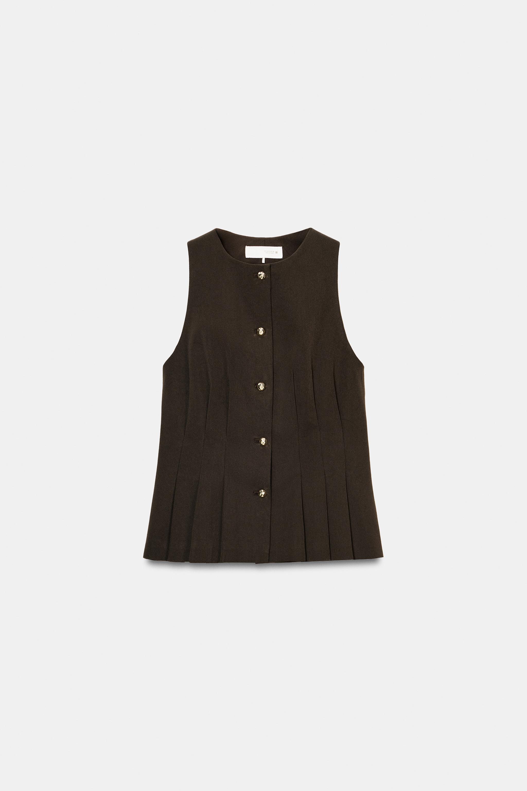 タグ付き　ZARA ペプラムベスト ZARA - タグ付き ZARA ペプラムベストの通販 by Yuu｜ザラならラクマ