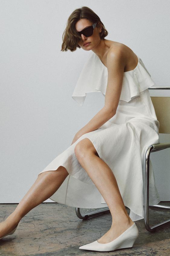 LIMITED EDITION LEATHER WEDGE SHOES from Zara - $169