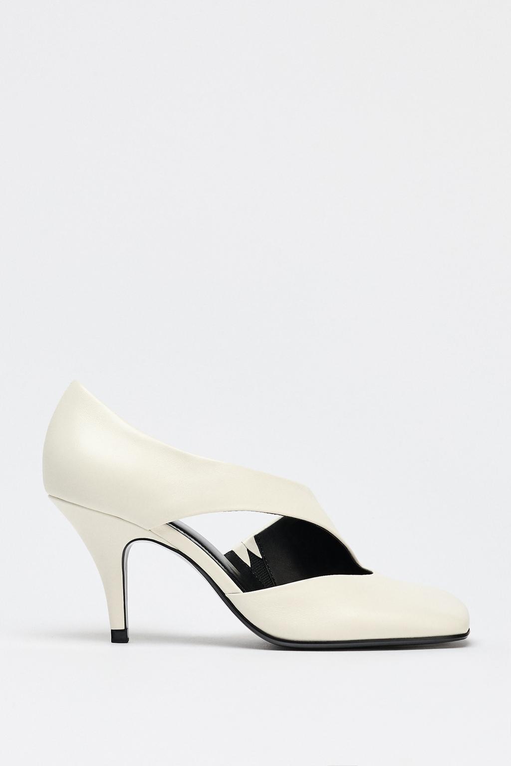 Thumbnail image for ASYMMETRIC LEATHER HIGH-HEEL SHOES