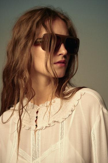 ROBE GAZE DE COTON CEINTURE - Bis de Zara - Image 2