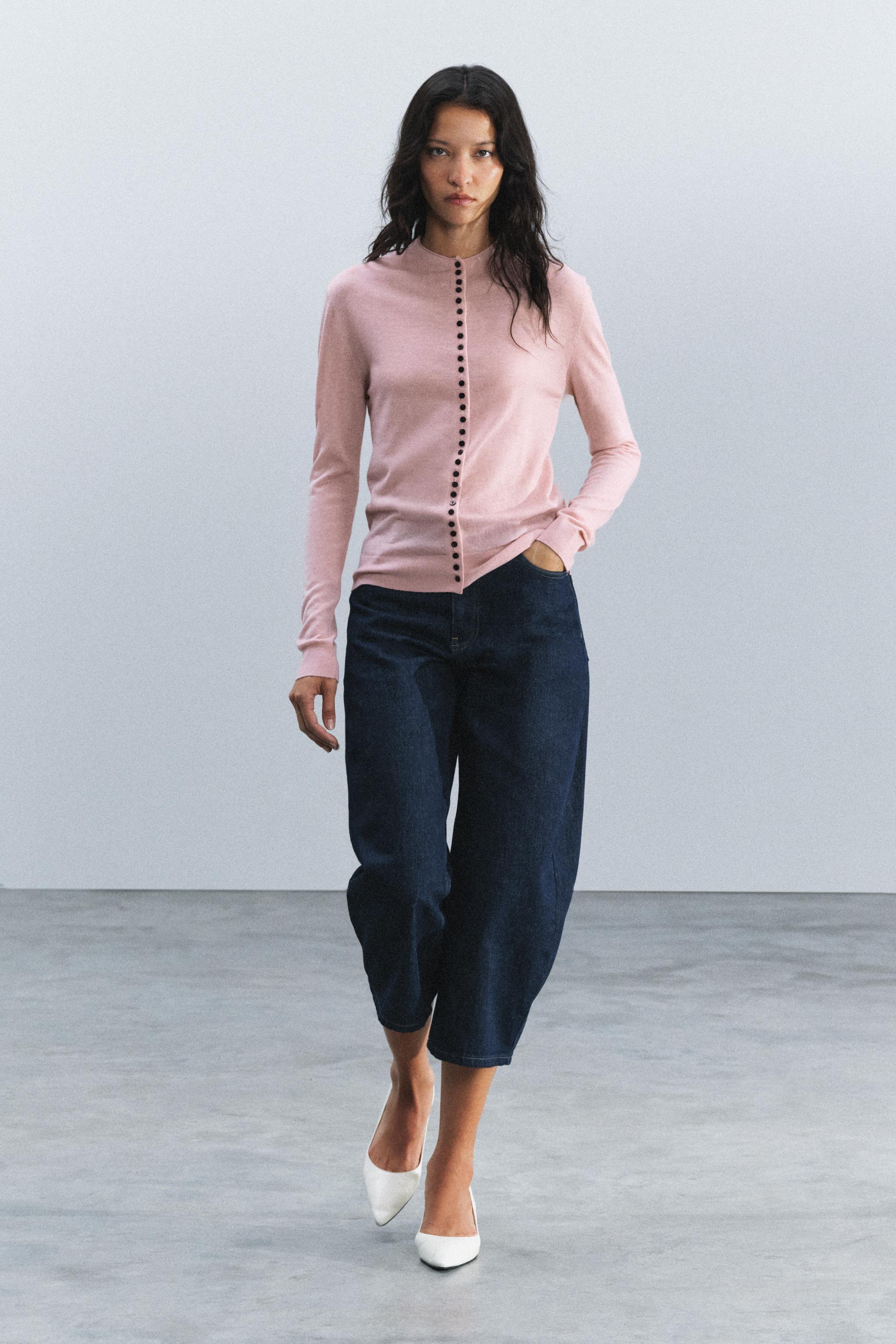 ファインニットウールジャケット - パステルピンク | ZARA Japan / 日本