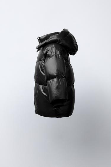 WATER-REPELLENT AND WIND-RESISTANT FEATHER DOWN JACKET - Black by Zara - Image 4