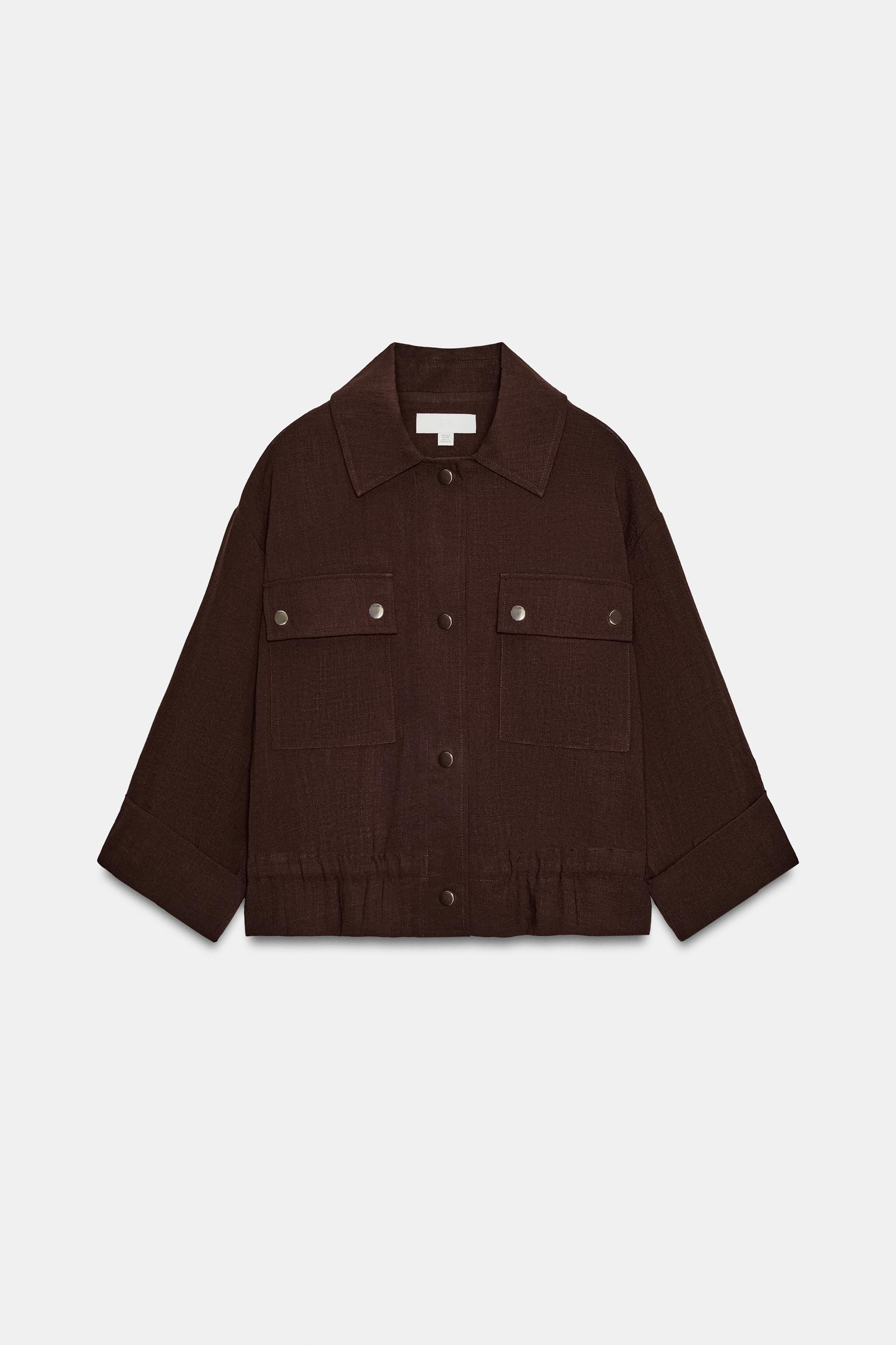 VESTE COURTE MANCHES RETROUSSÉES