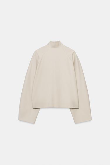 BLOUSON BOMBER ZW COLLECTION - Beige de Zara - Image 5