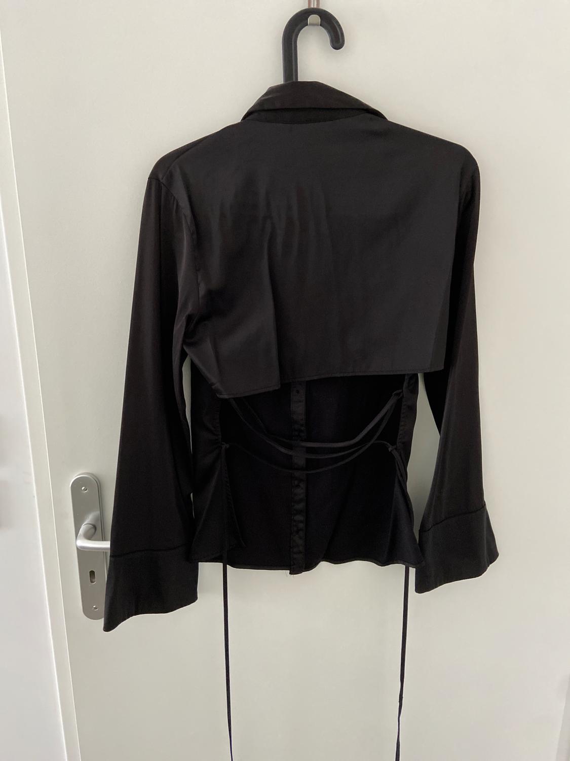 CHEMISE NOIR SATINÉE - Image 2