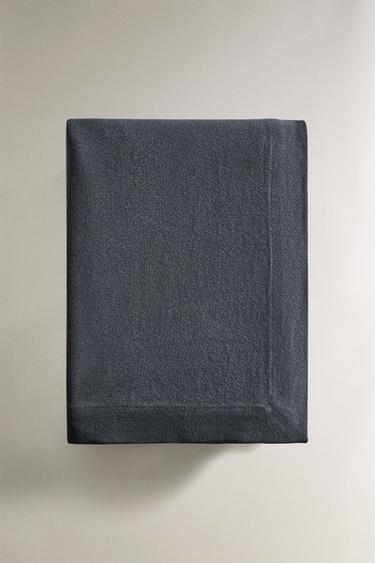 COLOURED HEAVY-LINEN TABLECLOTH - Blue by Zara