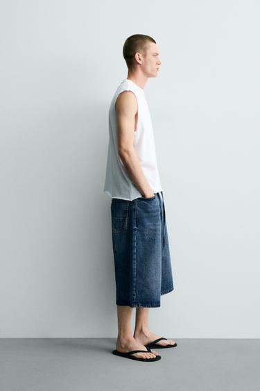 COTTON KNIT TANK TOP - White by Zara - Image 3