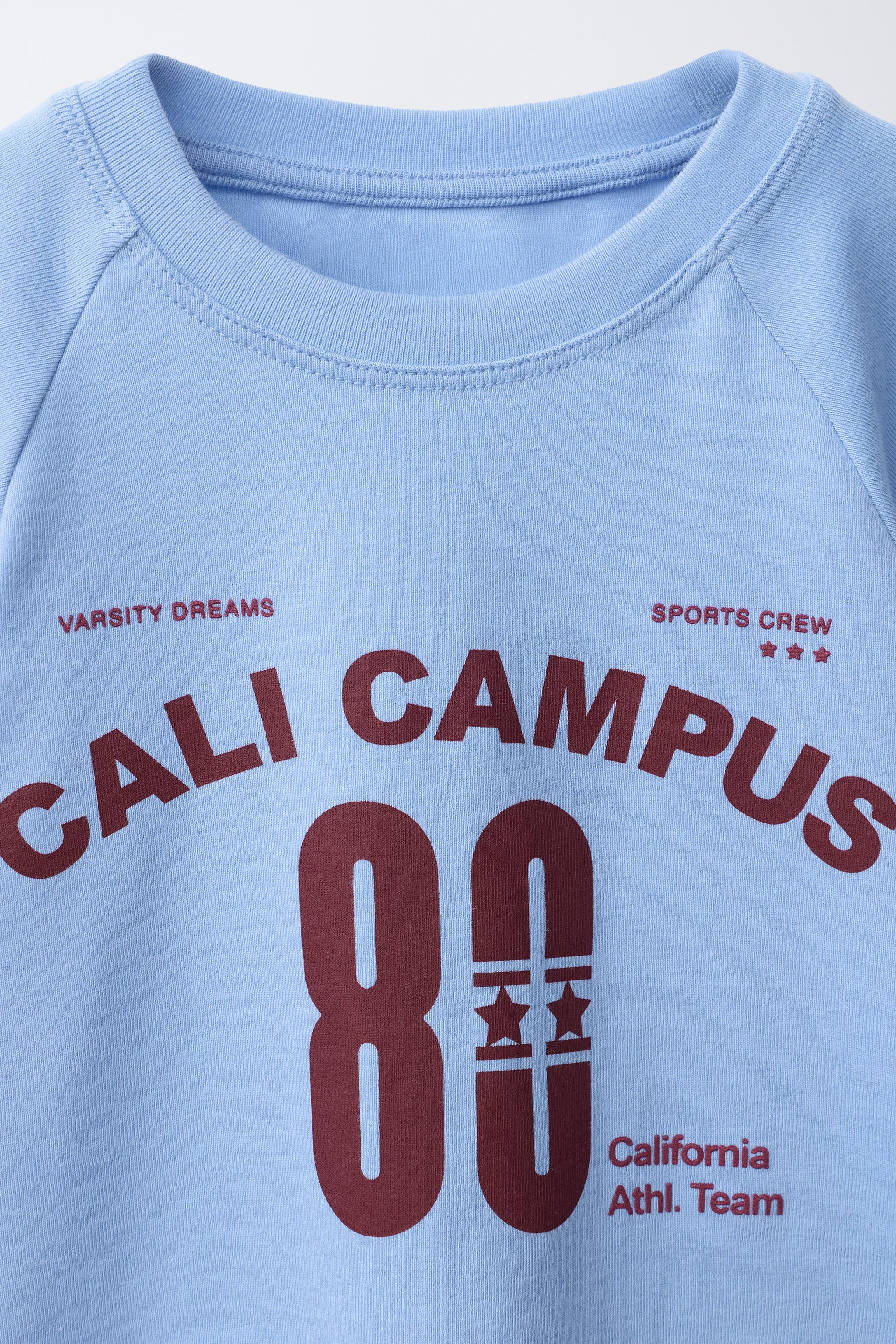 PUFF SLEEVE T-SHIRT WITH TEXT