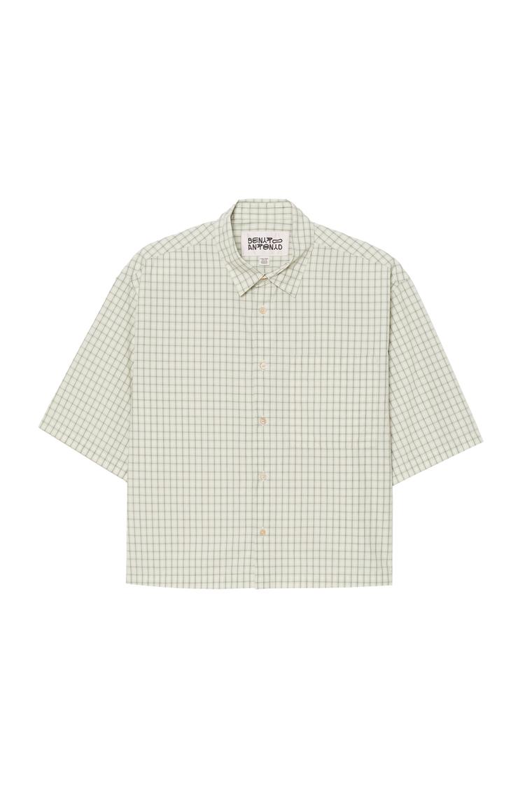 Camisa de cuadros bordada de corte boxy 3