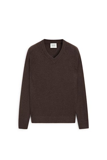 V-neck knit sweater - LIMITED EDITION — Black gold 2
