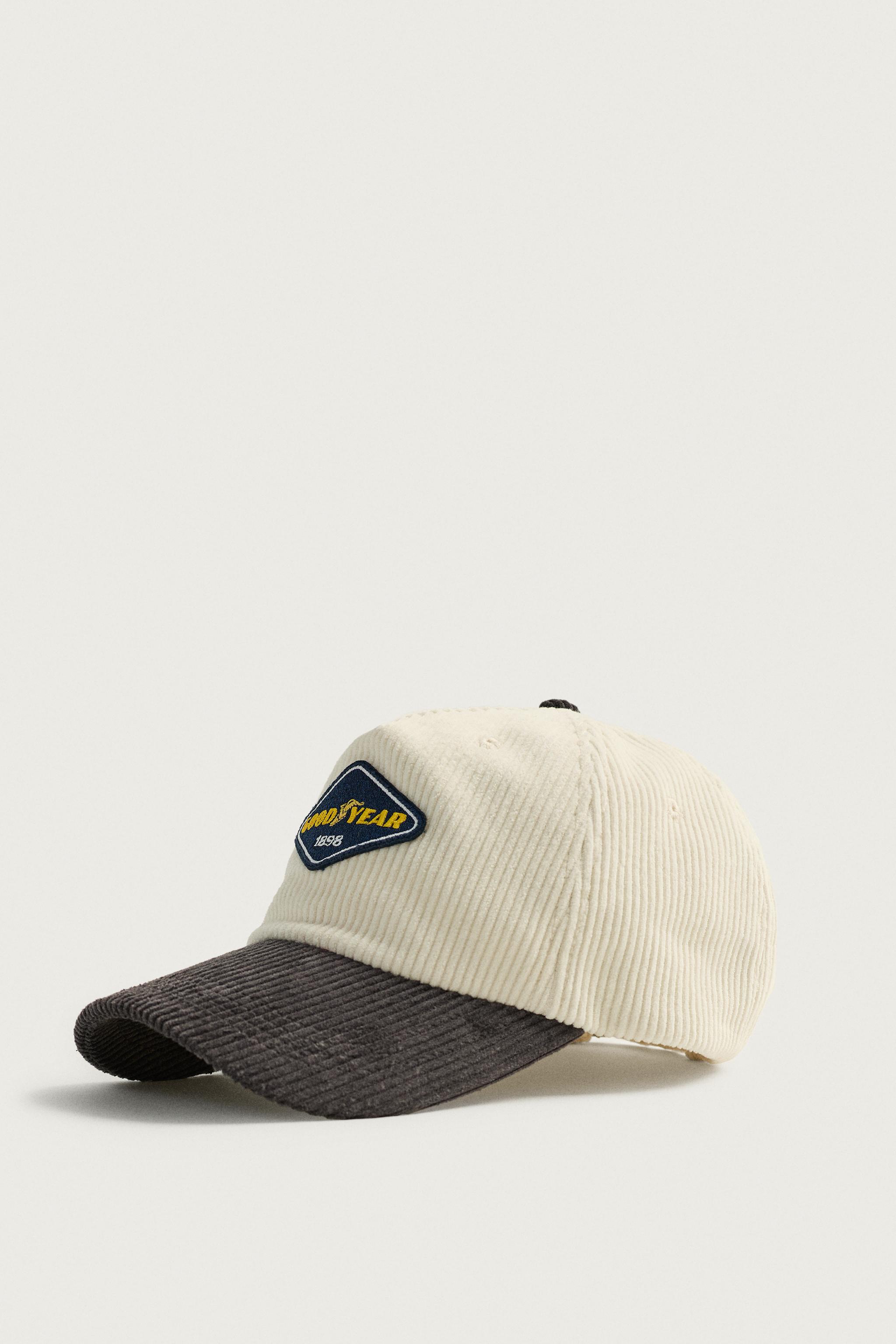 CASQUETTE EN VELOURS CÔTELÉ AVEC PIÈCE GOODYEAR©