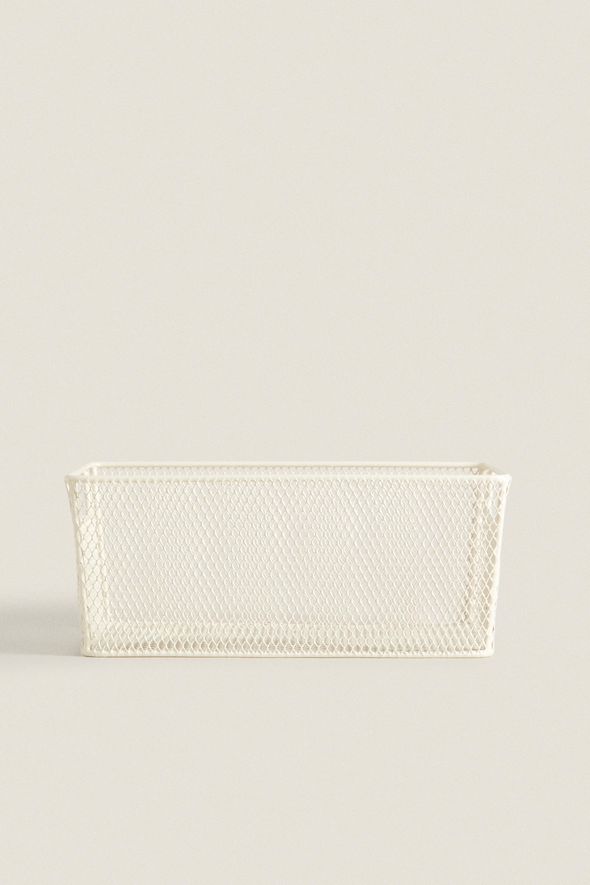 LACQUERED BASKET White ZARA United States