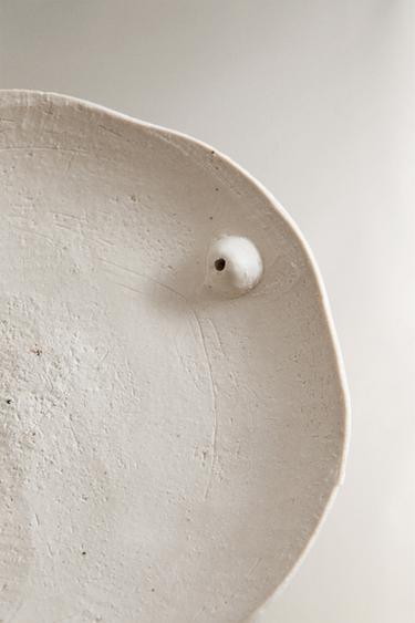 CERAMIC INCENSE BURNER DISH - Oyster-white by Zara - Image 2