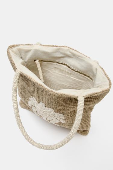 SAC SHOPPER - Beige clair de Zara - Image 4