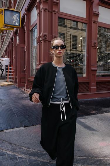 SOFT BOMBER JACKET - Black by Zara - Image 1