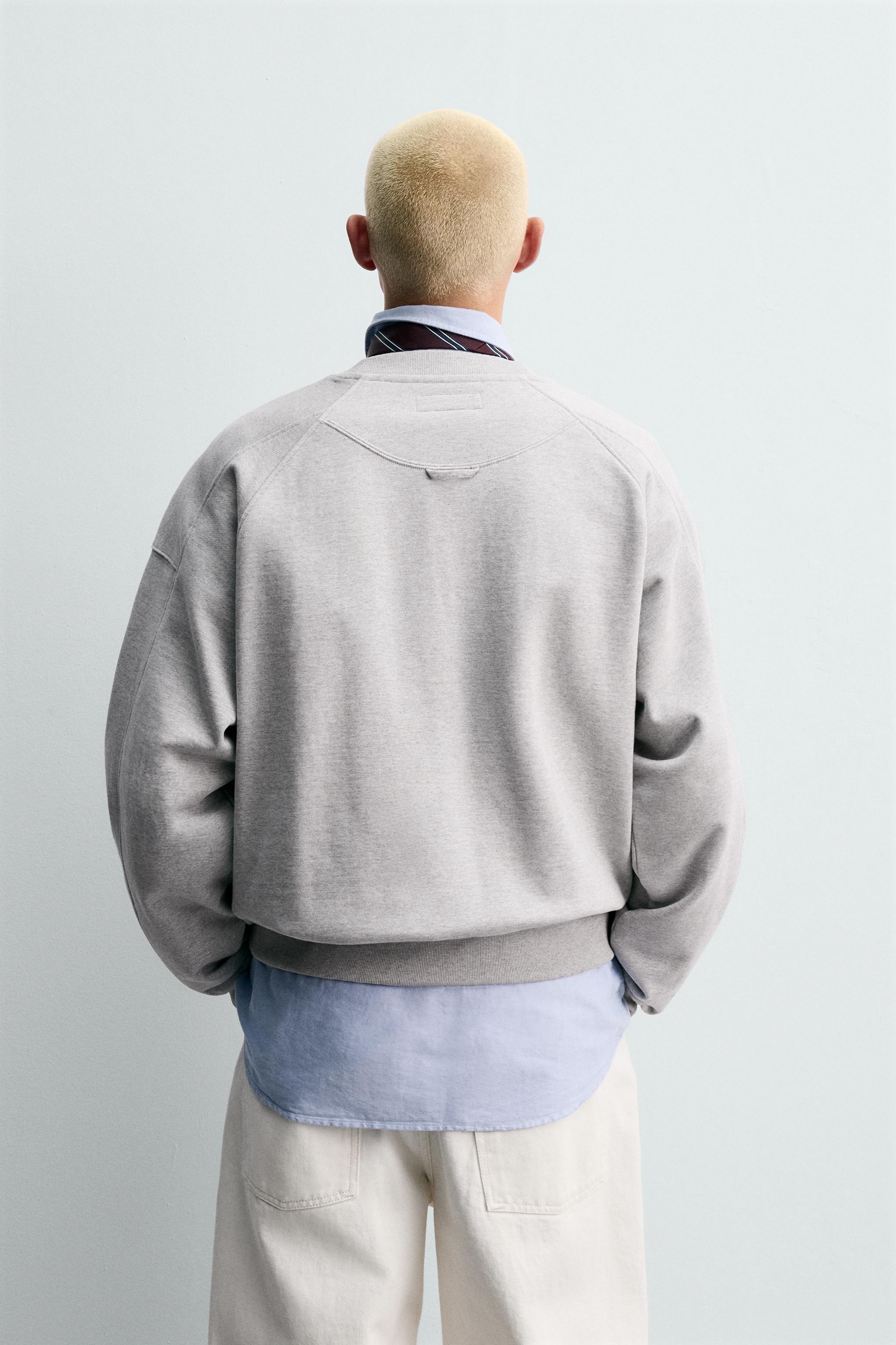 まっちー Oversized Sweatshirt with Motif - Light gray/NYC - Ladies