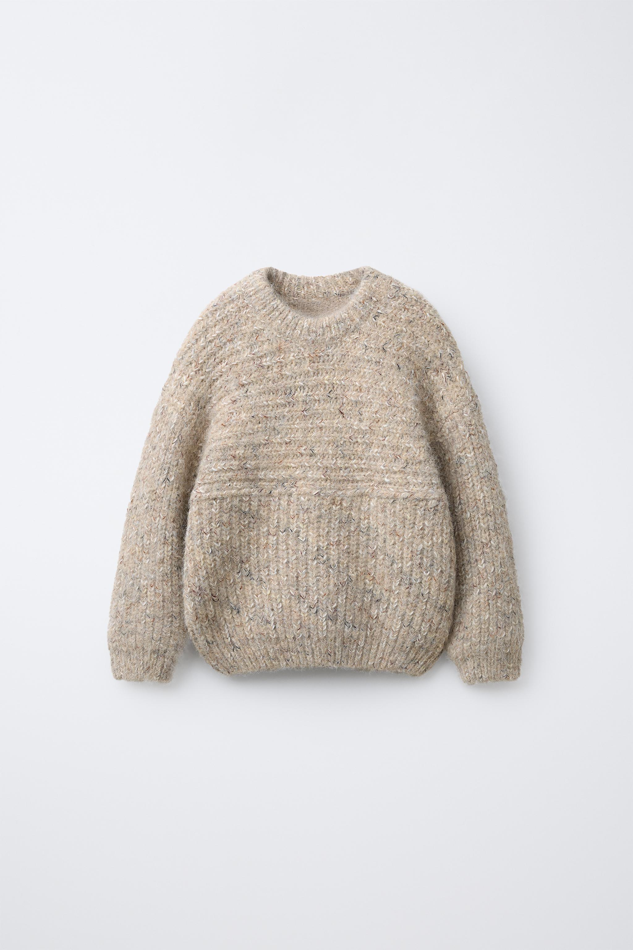 WOOL BLEND KNIT JUMPER - Beige marl | ZARA United States