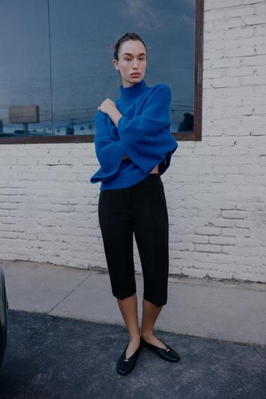 KNIT JUMPER WITH WIDE SLEEVES - Bluish by Zara