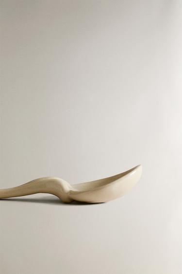 CERAMIC SERVING SPOON WITH IRREGULAR HANDLE - Blue by Zara - Image 4