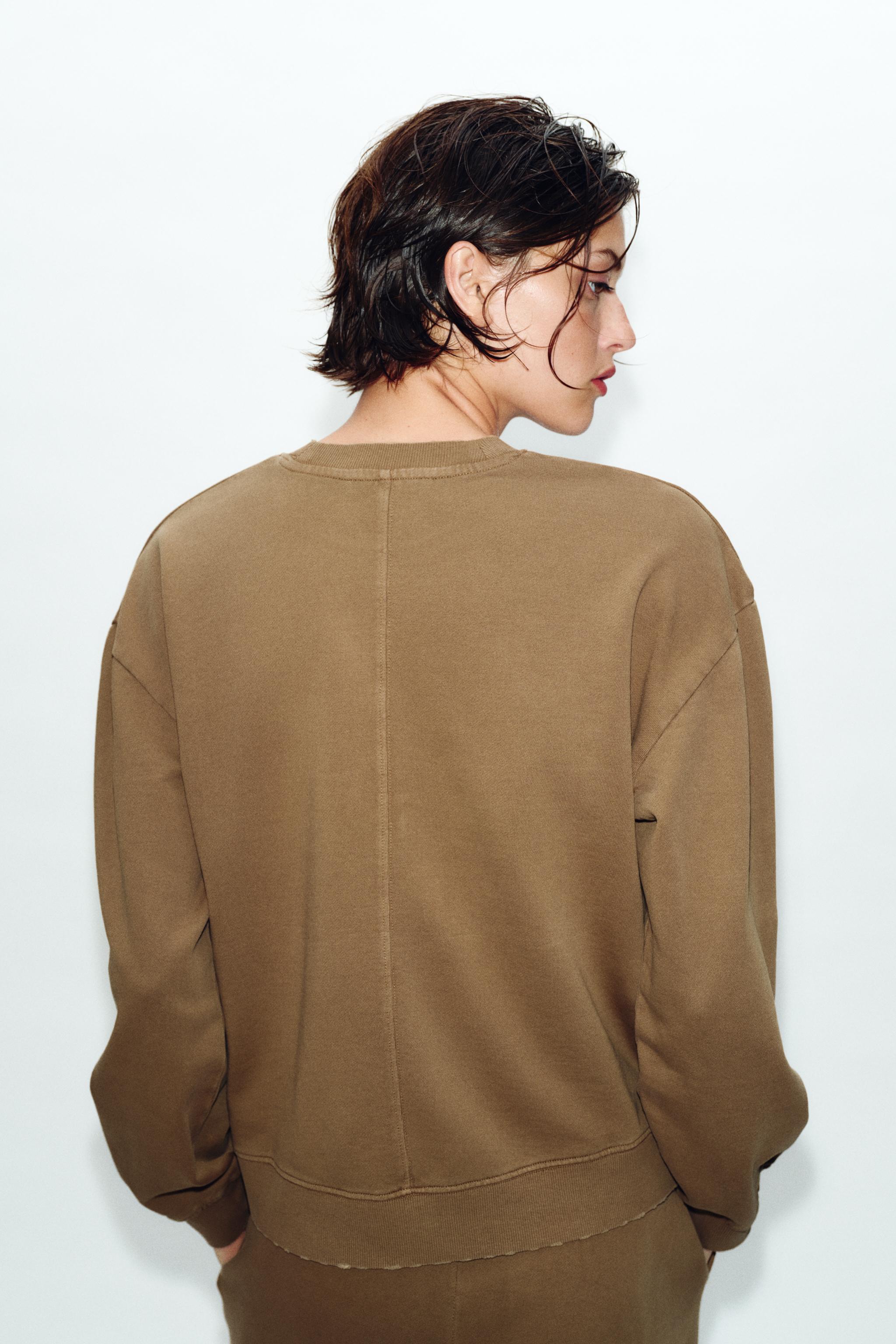 WASHED EFFECT SWEATSHIRT