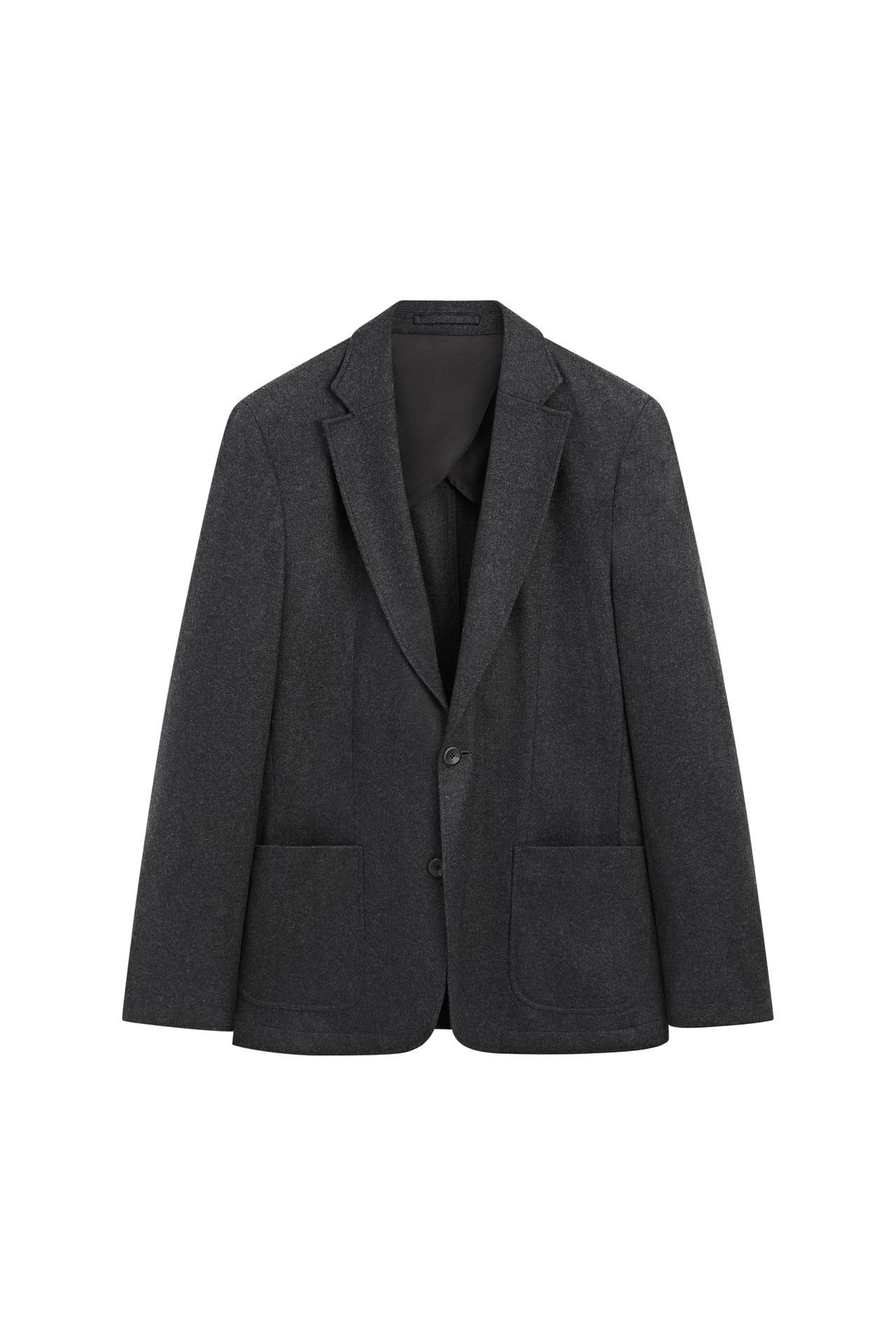100% wool suit blazer — Gray