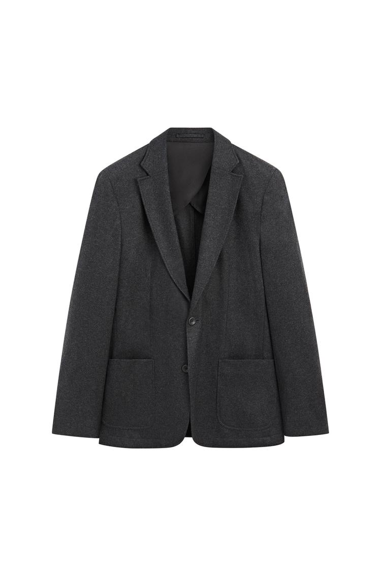 100% wool suit blazer — Gray