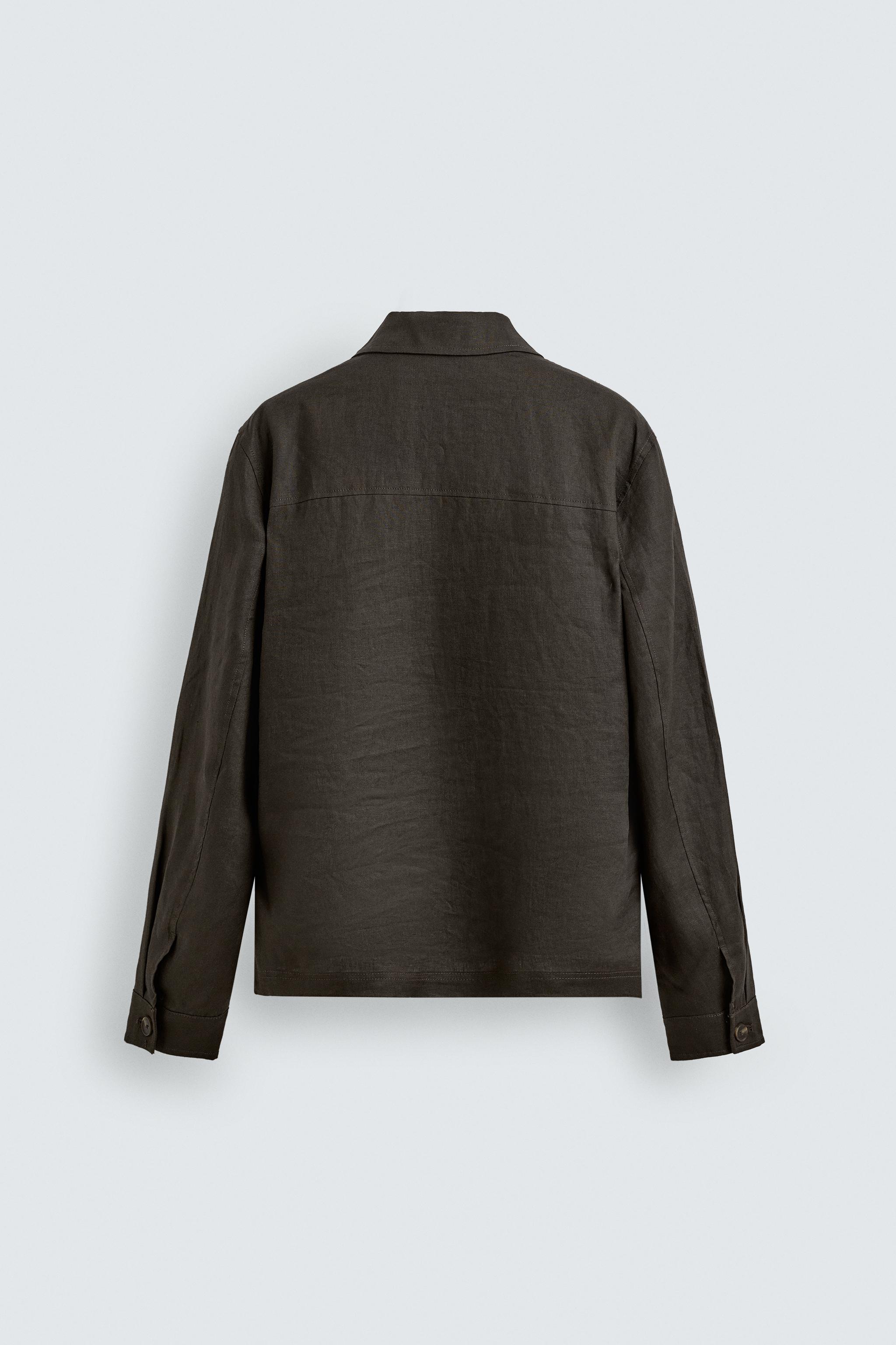 100% LINEN OVERSHIRT