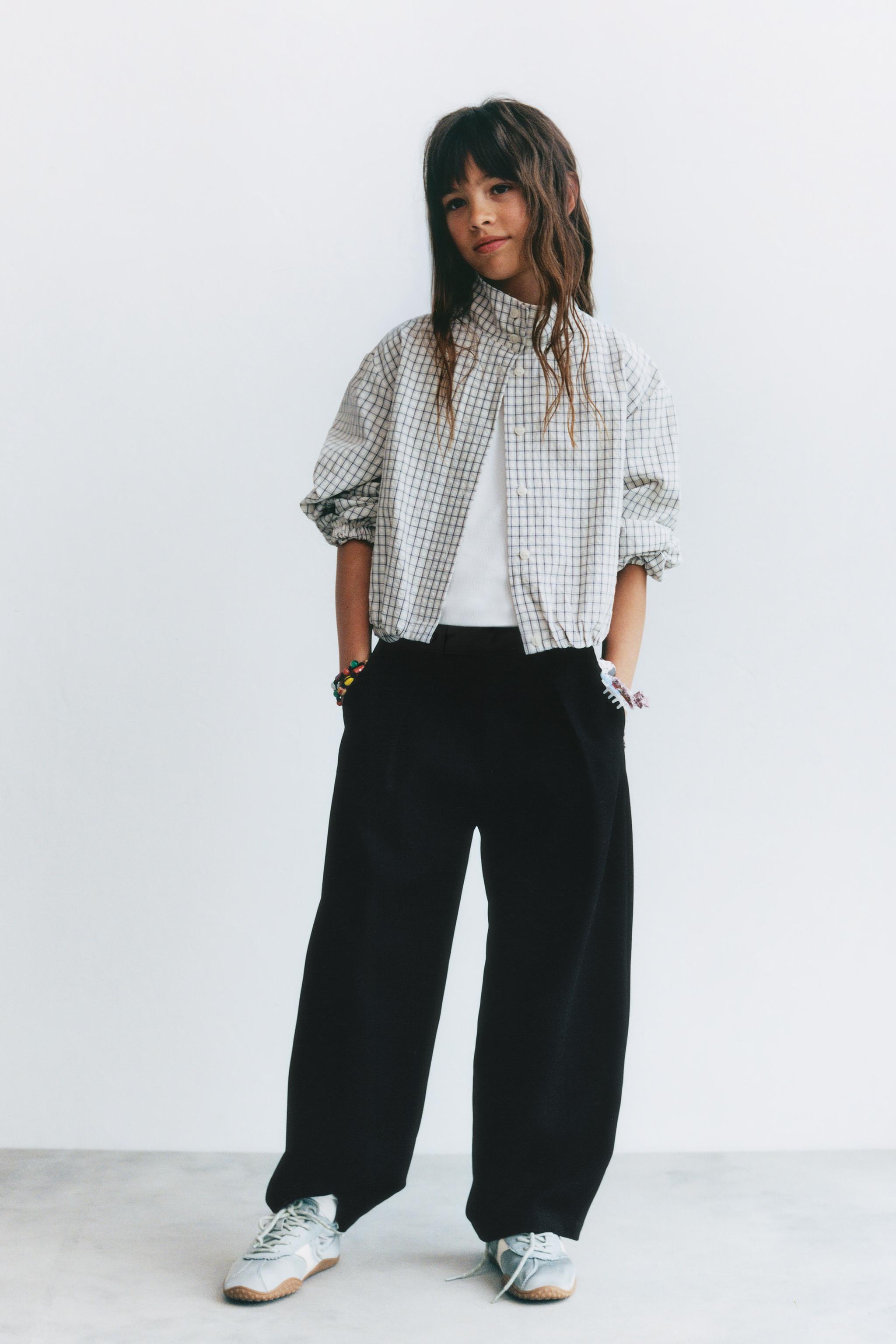 CRISS-CROSS WAIST PANTS — Black