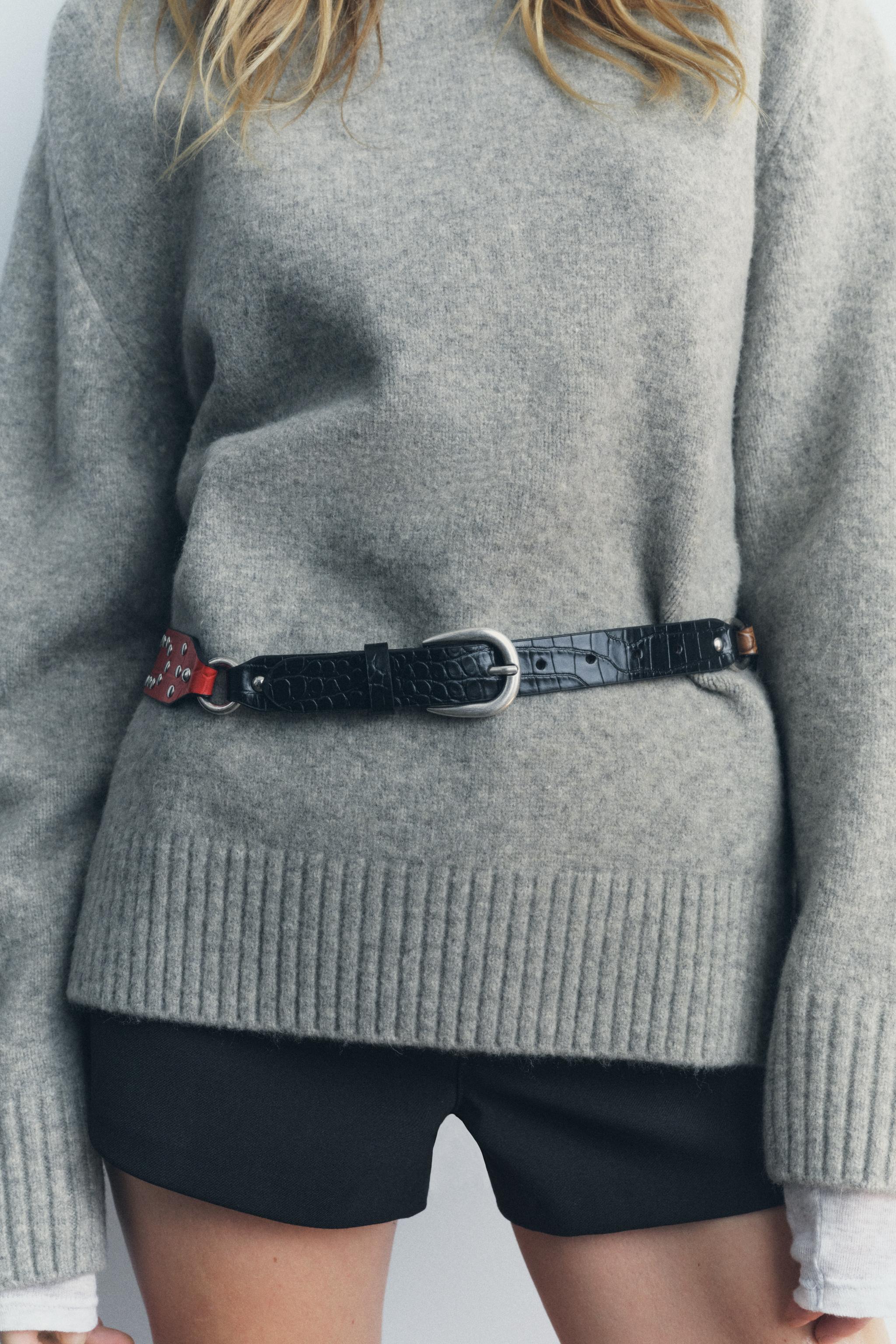 Ceinture noir femme zara best sale