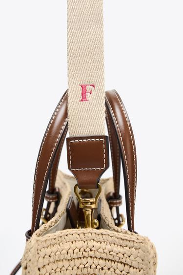 MINI SAC SHOPPER AVEC TOP TRESSÉ - Beige clair de Zara - Image 5