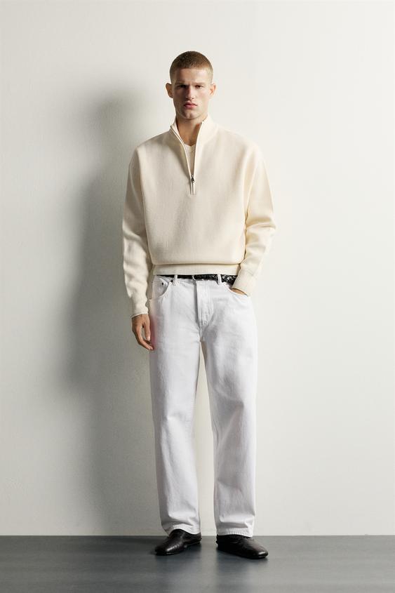 SUÉTER CUELLO ZIPPER SOFT - Crudo de Zara - Imagen 0