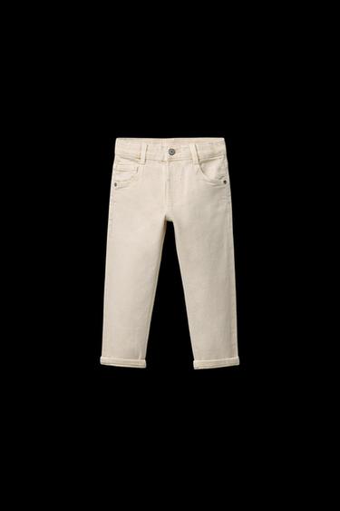 REGULAR FIT HOSE AUS TWILL - Mittelbeige von Zara - Bild 0