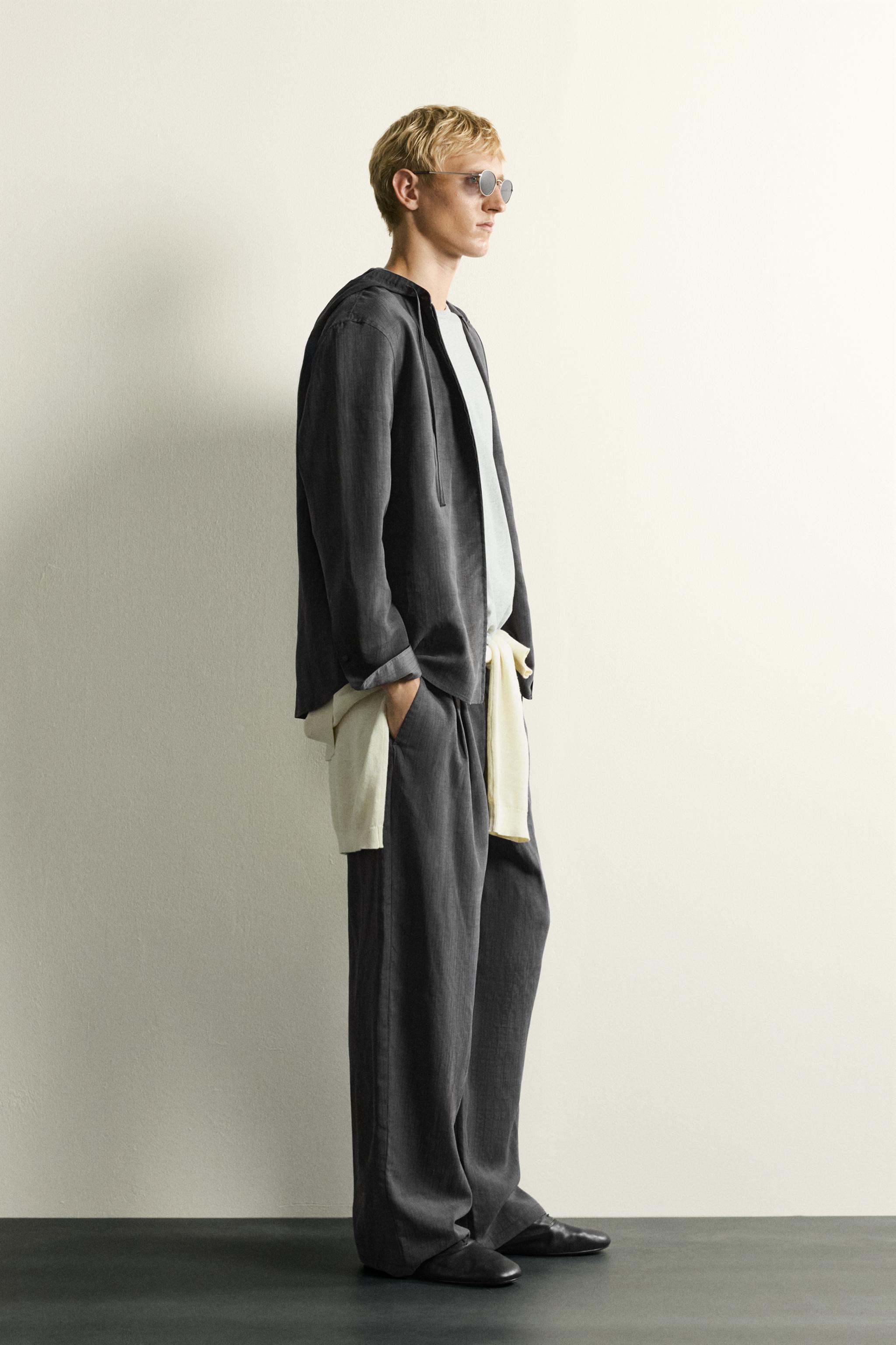 PANTALON FLUIDE COUPE DÉCONTRACTÉE À RAYURES