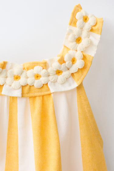 DAISY STRIPE JUMPSUIT - Yellow by Zara - Image 2