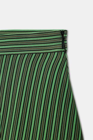 JUPE MIDI À RAYURES ZW COLLECTION - Multicolore de Zara - Image 6