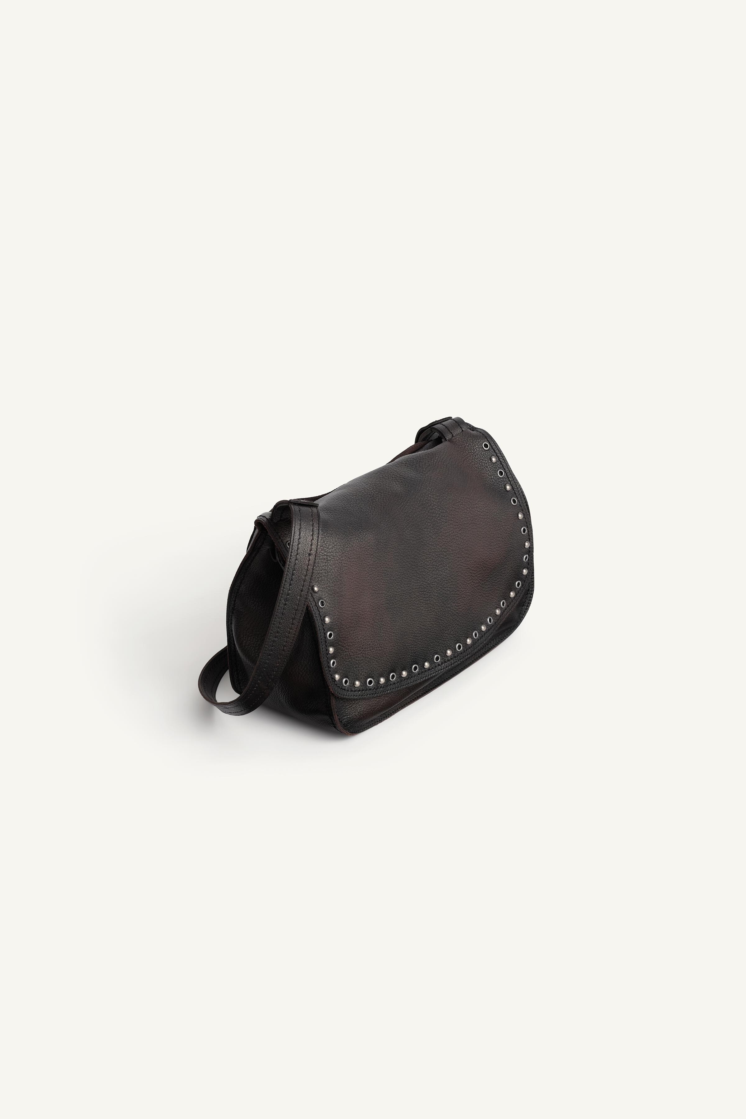 SAC BANDOULIÈRE CUIR CLOUS