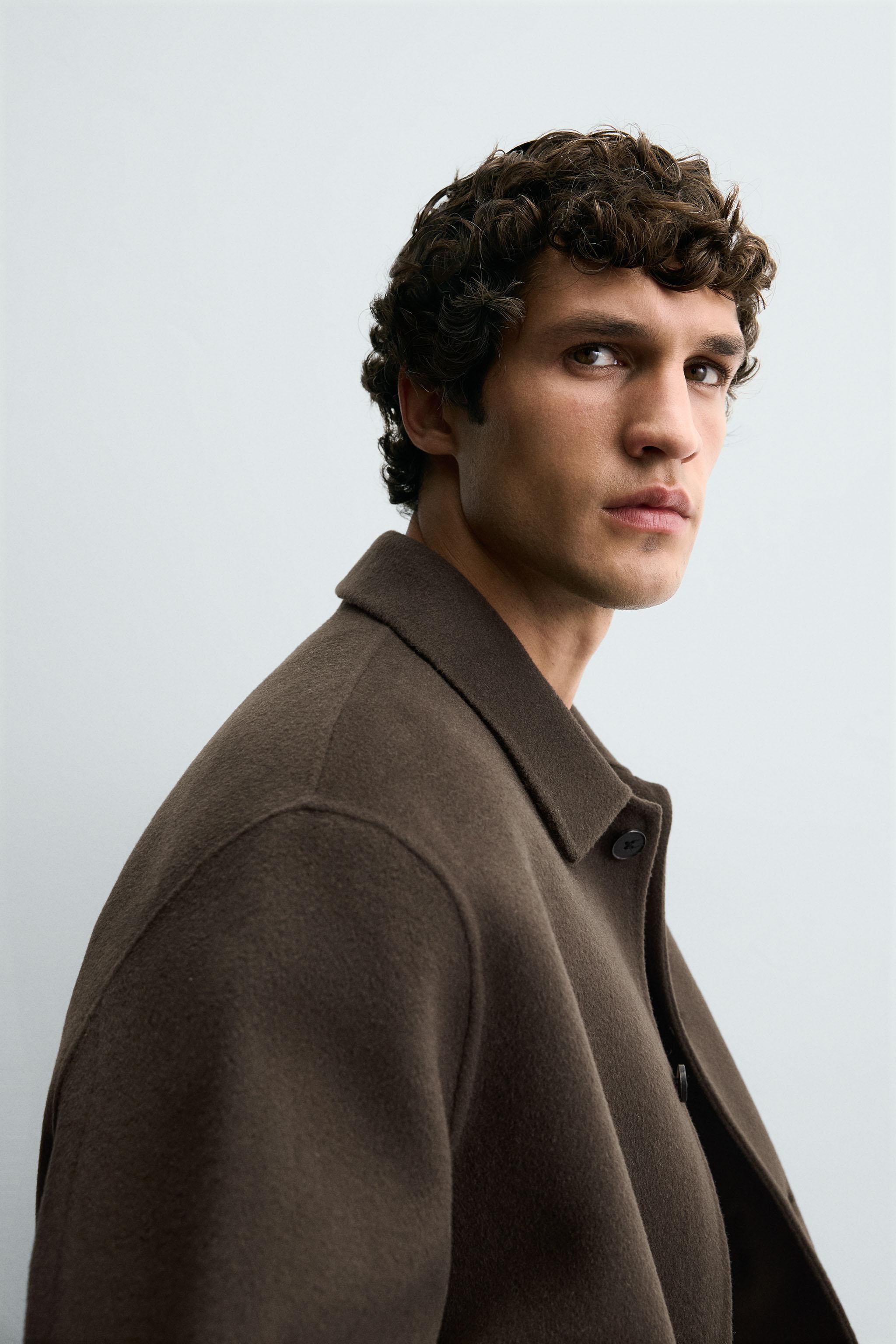 WOOL POCKET OVERSHIRT