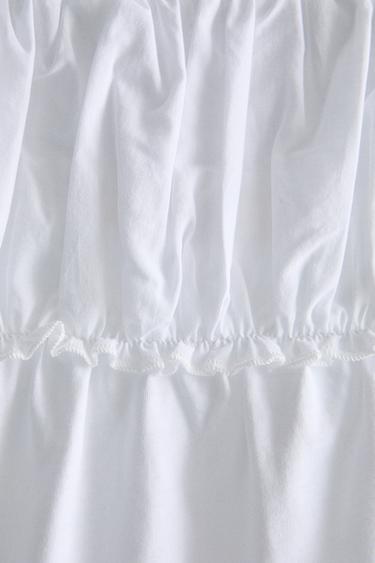 TOP DÉTAIL FRONCÉ - Blanc de Zara - Image 2