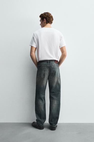 STRAIGHT FIT JEANS - Mid-blue by Zara - Image 2